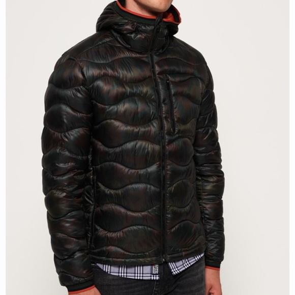 Superdry Other - Superdry Men's Wave Quilted Puffer Hoodie Jacket Size XL